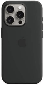 Apple iPhone 15 Pro Max Silicone Case with MagSafe - Black