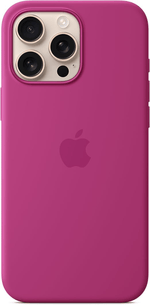 Apple iPhone 16 Pro Max Silicone Case with MagSafe and Camera Control - Fuchsia