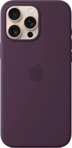 Apple iPhone 16 Pro Max Silicone Case with MagSafe and Camera Control - Plum