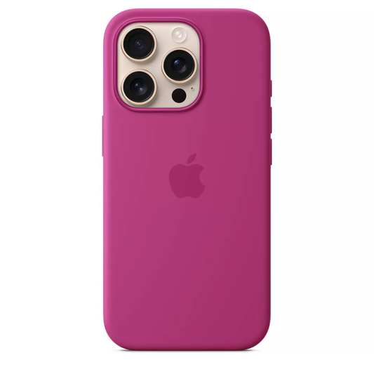 Apple iPhone 16 Pro Silicone Case with MagSafe and Camera Control - Fuchsia