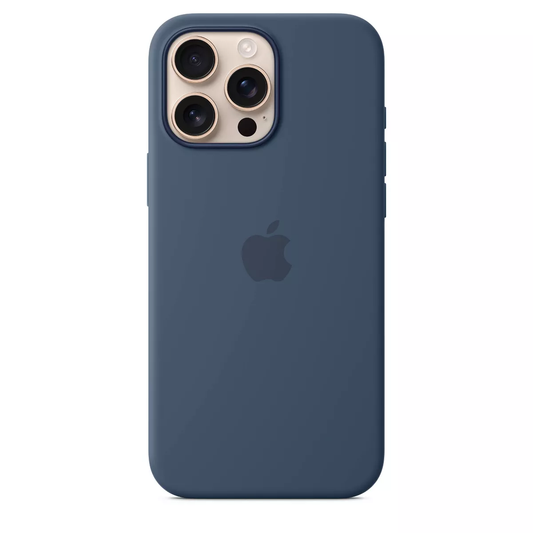 Apple iPhone 16 Pro Max Silicone Case with MagSafe and Camera Control - Denim