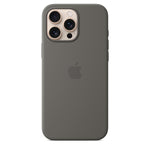 Apple iPhone 16 Pro Max Silicone Case with MagSafe and Camera Control - Stone Grey