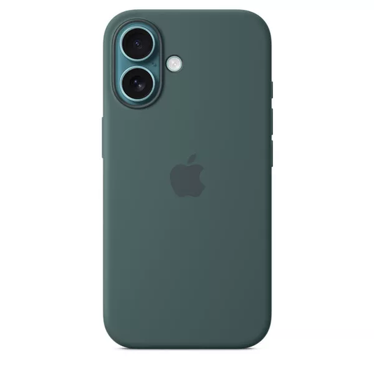 Apple iPhone 16 Silicone Case with MagSafe and Camera Control - Lake Green